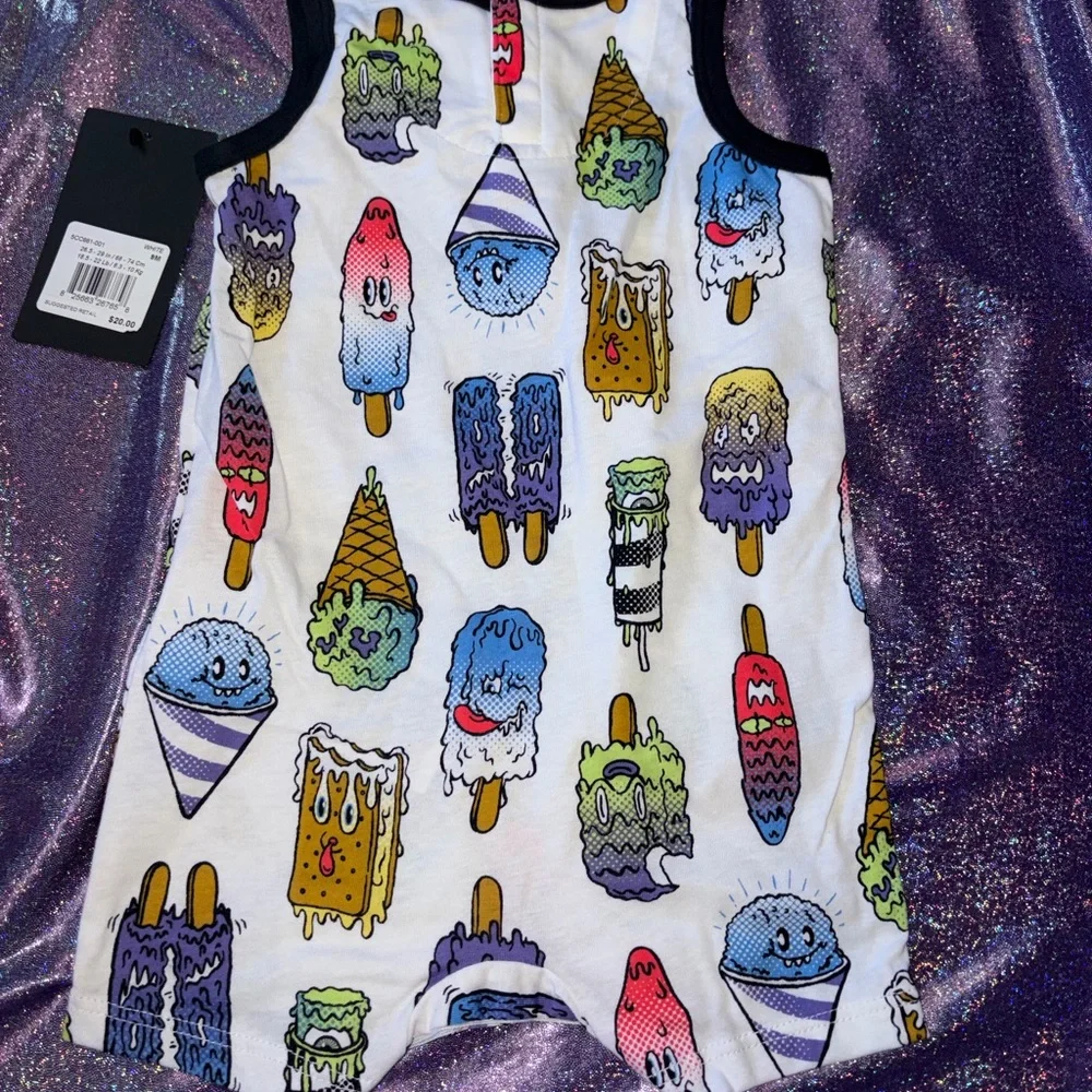 Infant Converse Ice Cream Tank Top Romper